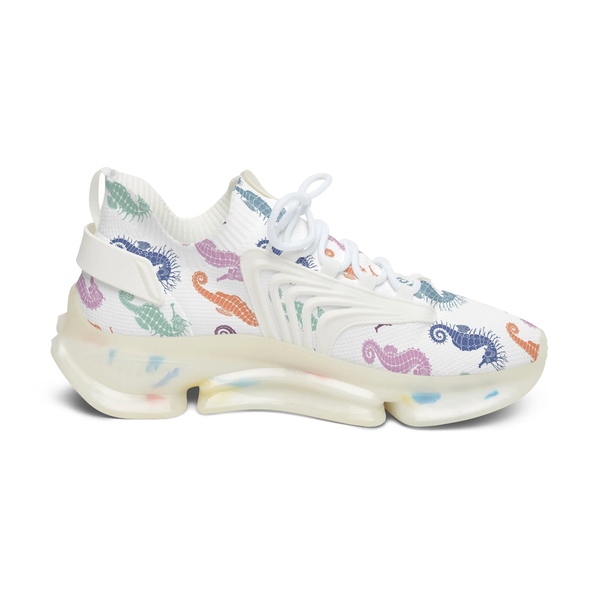 Colorful Seahorses Women's Mesh Sneakers