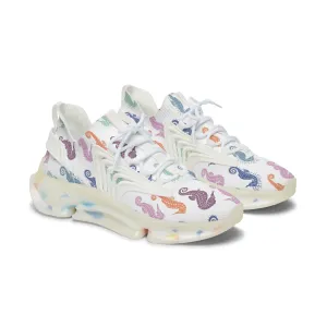 Colorful Seahorses Women's Mesh Sneakers