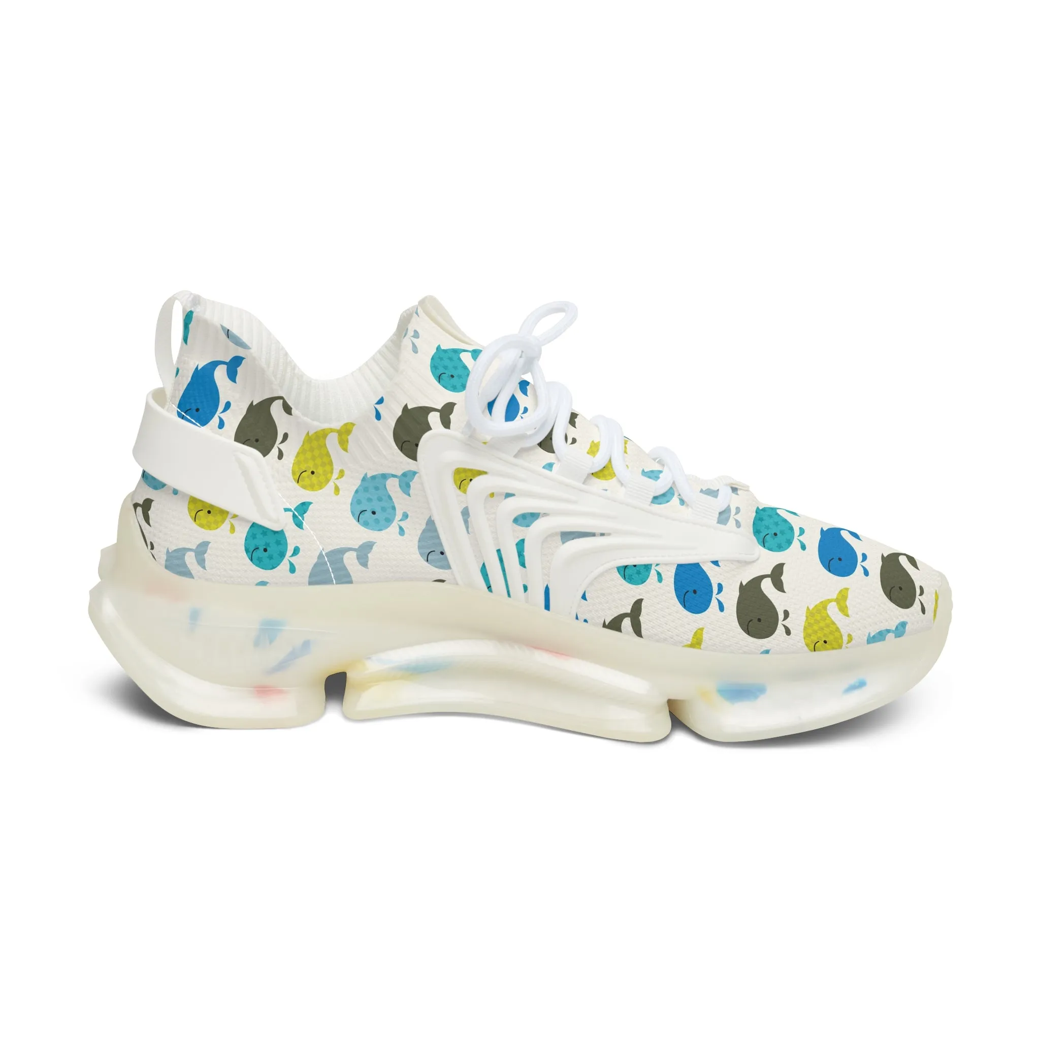 Colorful Whale Women's Mesh Sneakers