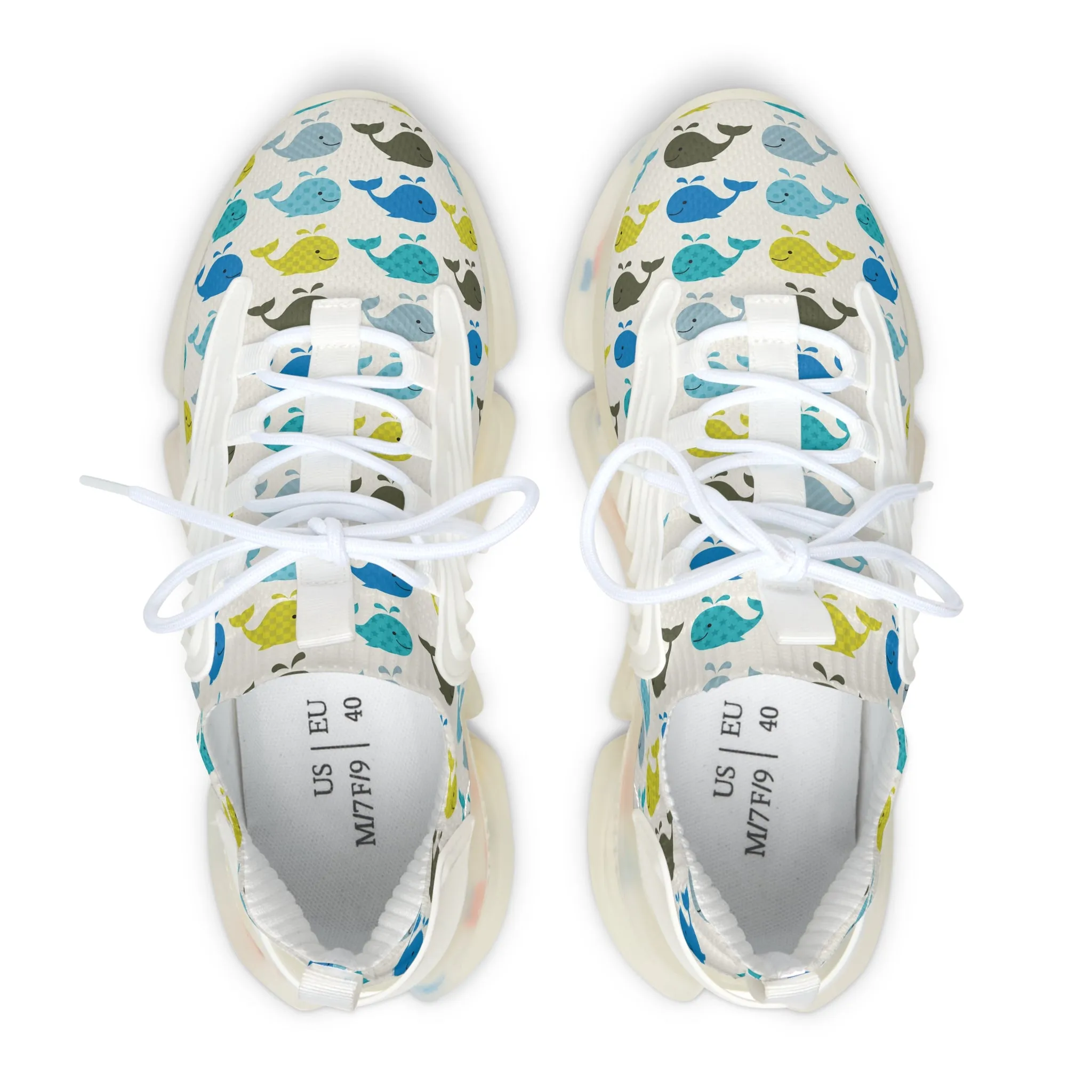 Colorful Whale Women's Mesh Sneakers