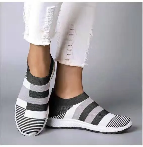 Comelyy - Women Breathable Platform Flats Bunion Corrector Slip On Shoes