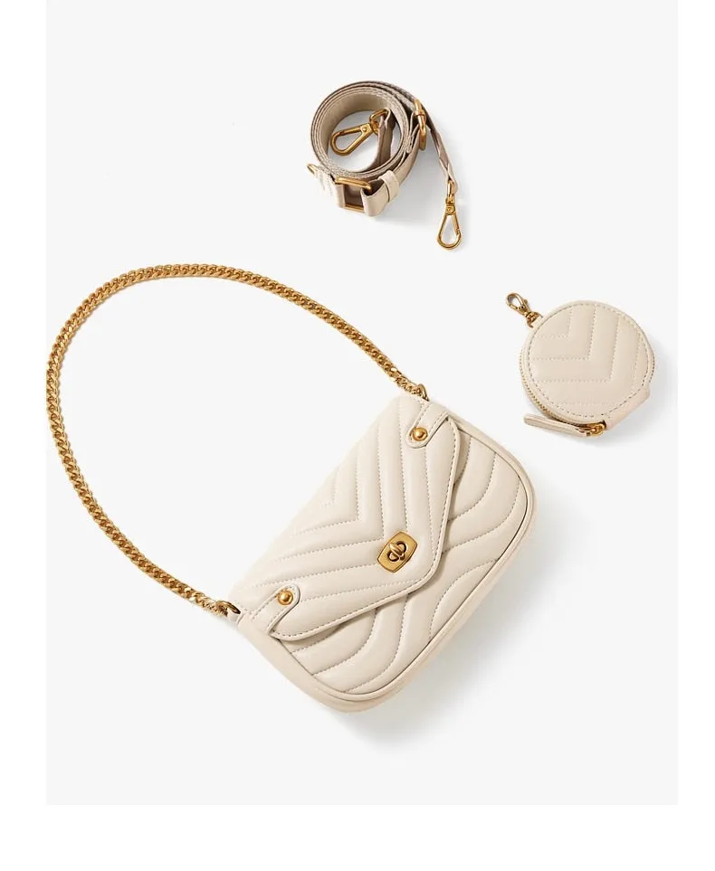 Convertible Small Flap Crossbody Shoulder Bag