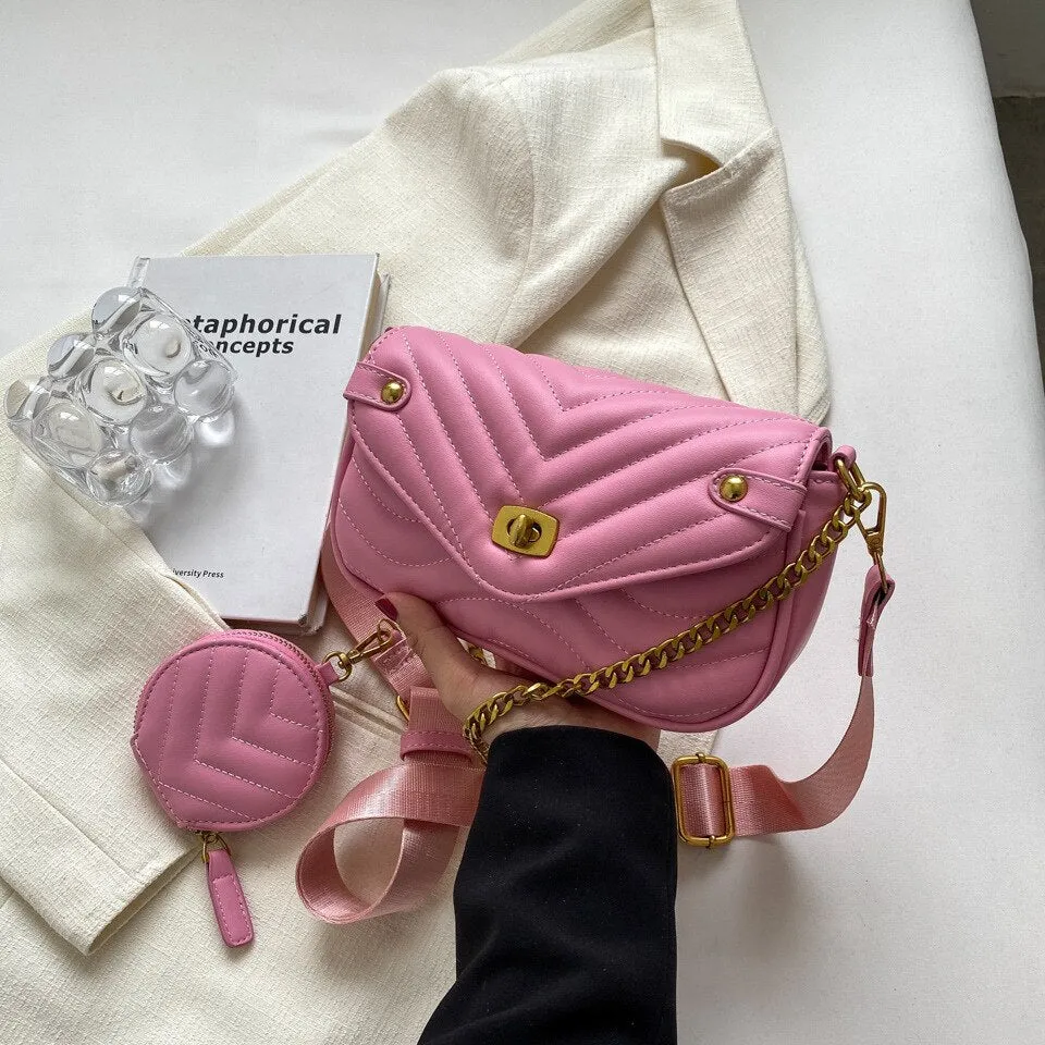 Convertible Small Flap Crossbody Shoulder Bag