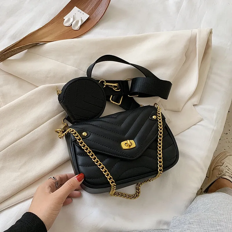 Convertible Small Flap Crossbody Shoulder Bag
