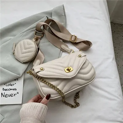 Convertible Small Flap Crossbody Shoulder Bag