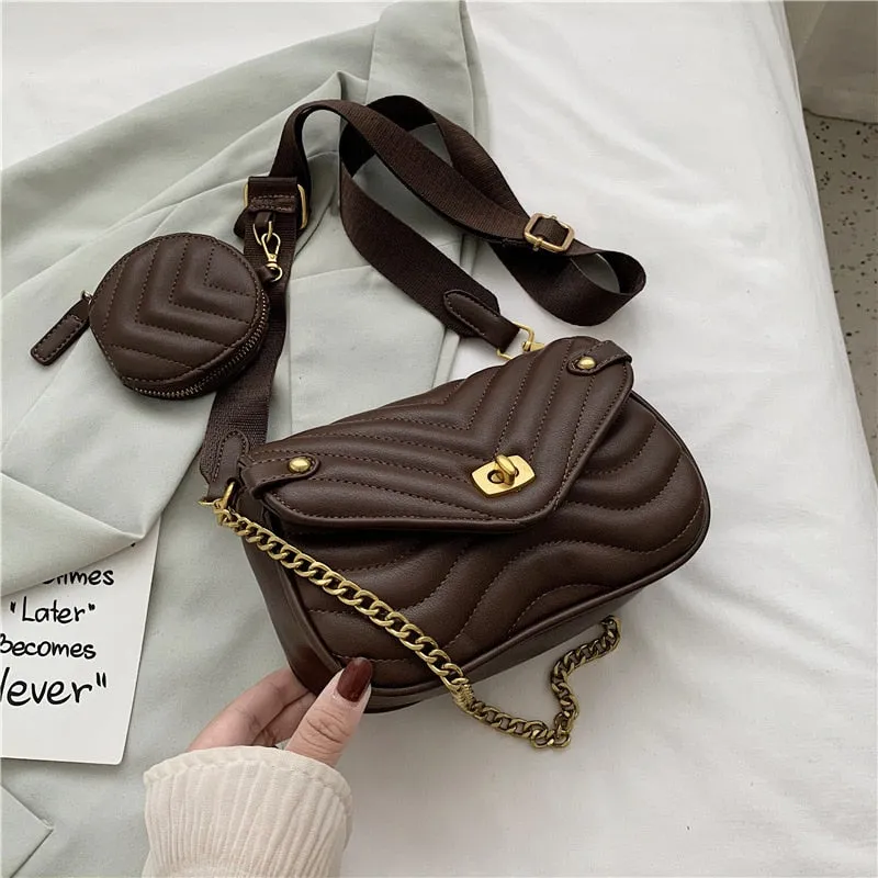 Convertible Small Flap Crossbody Shoulder Bag