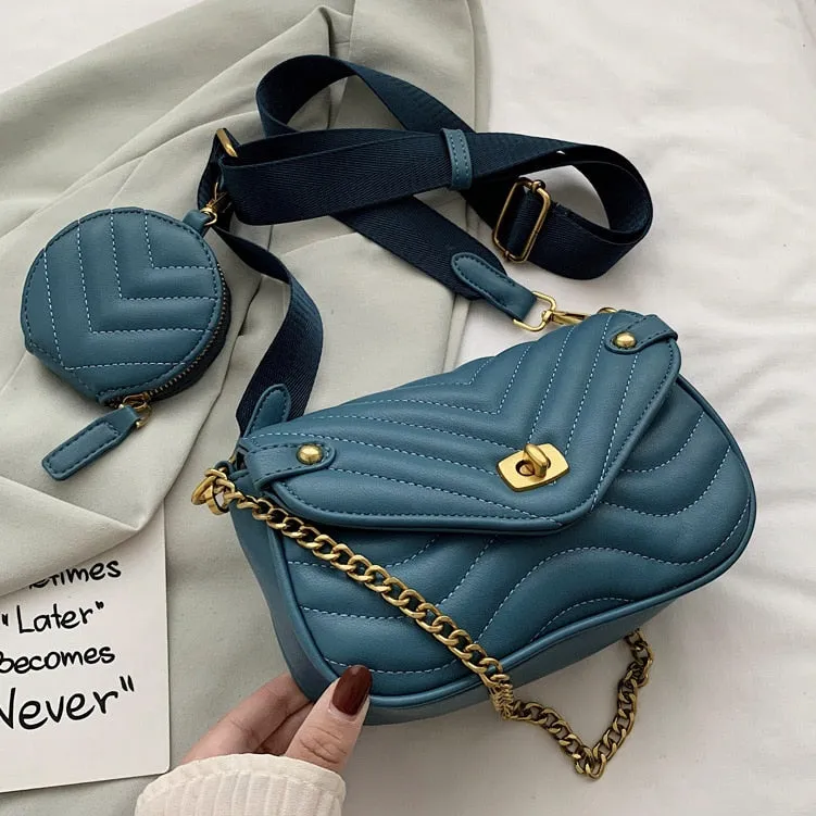 Convertible Small Flap Crossbody Shoulder Bag