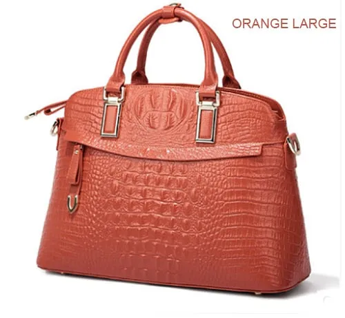 Crocodile Leather Women Small Handbags Luxury Designer 100% Genuine Leather