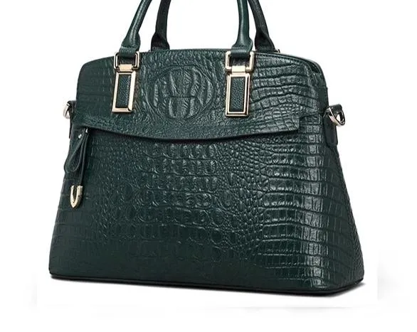 Crocodile Leather Women Small Handbags Luxury Designer 100% Genuine Leather