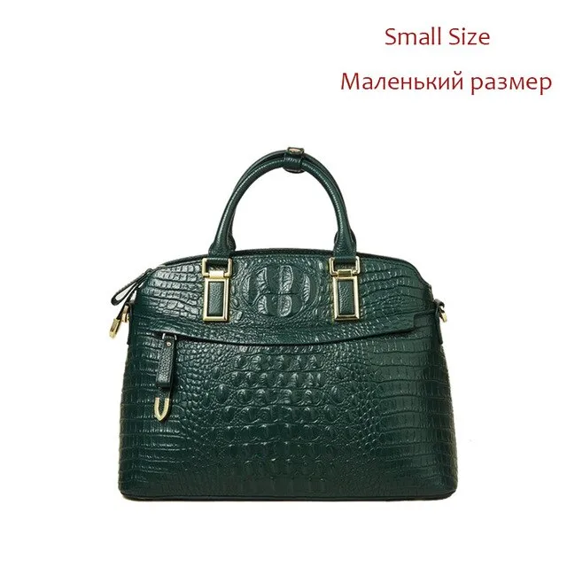 Crocodile Leather Women Small Handbags Luxury Designer 100% Genuine Leather