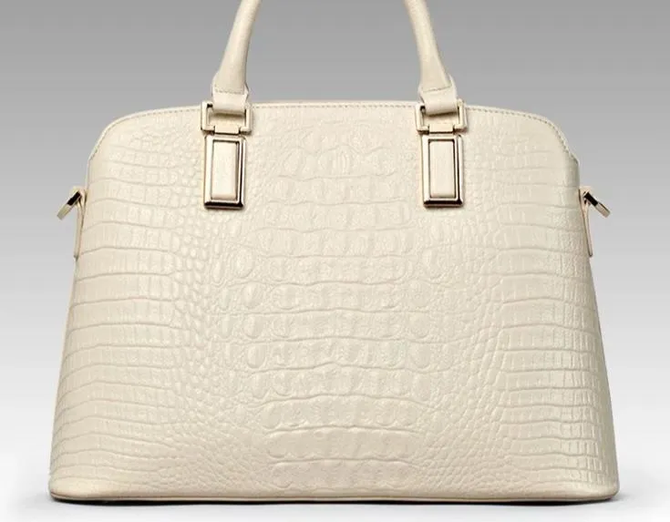 Crocodile Leather Women Small Handbags Luxury Designer 100% Genuine Leather