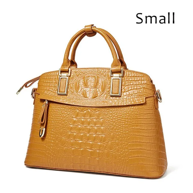 Crocodile Leather Women Small Handbags Luxury Designer 100% Genuine Leather