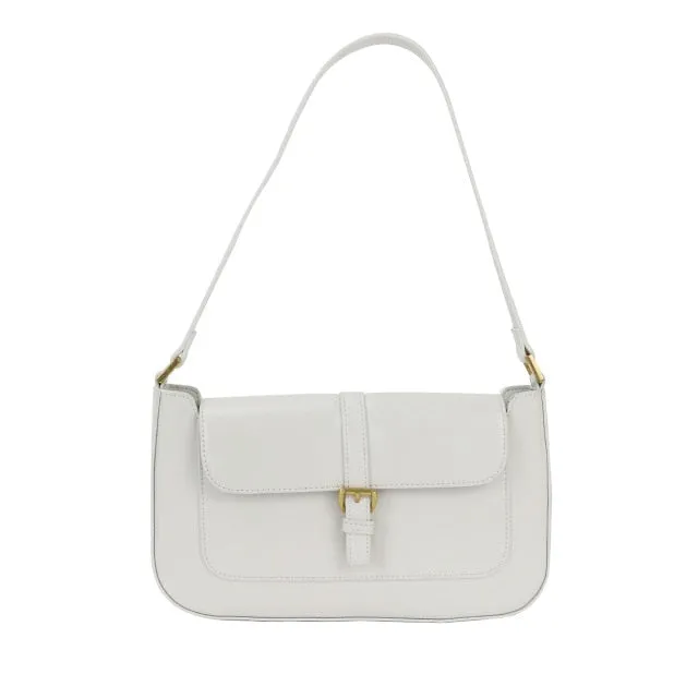 Crocodile Pattern Leather Shoulder Bag Female