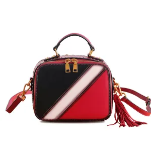 Cube Bag Women Leather Crossbody Bags Shoulder Bag Purses for Women