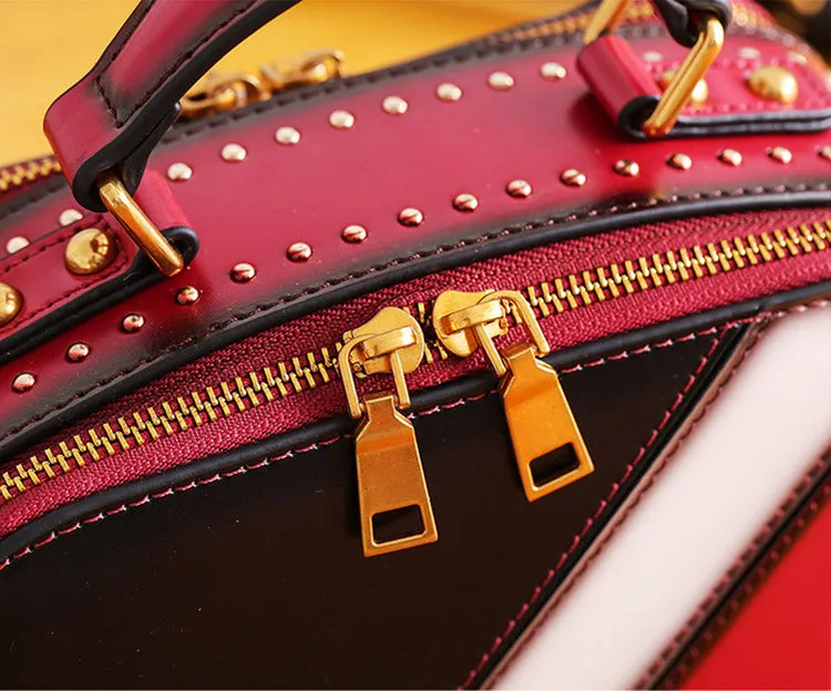 Cube Bag Women Leather Crossbody Bags Shoulder Bag Purses for Women