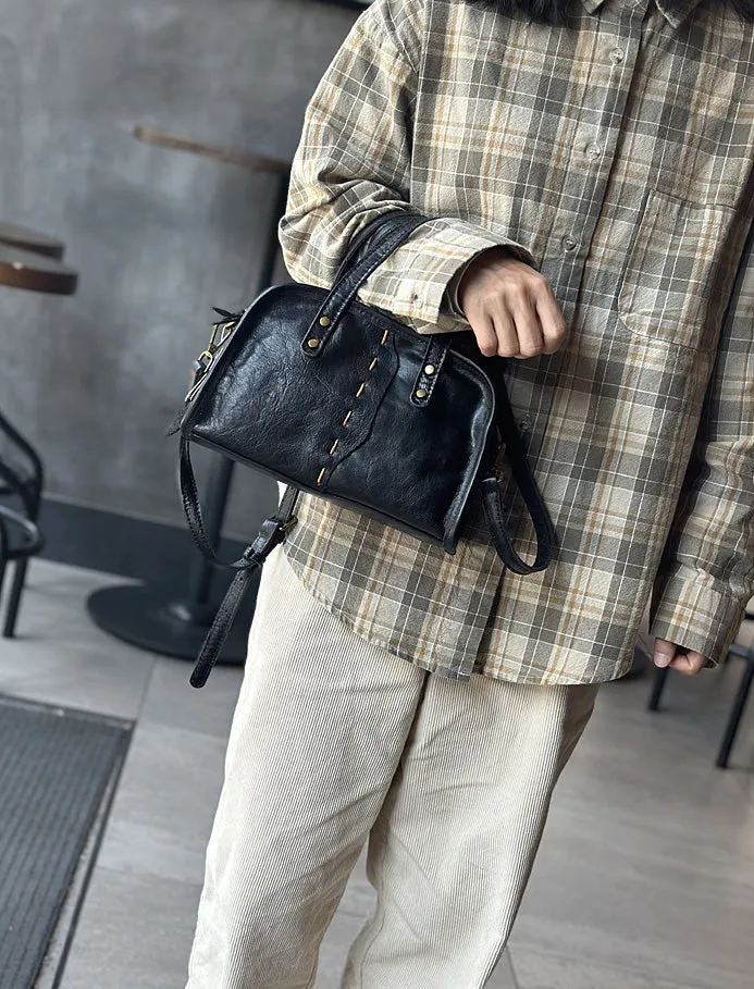 Cute Womens Genuine Leather Shoulder Bag Small Leather Crossbody Bag