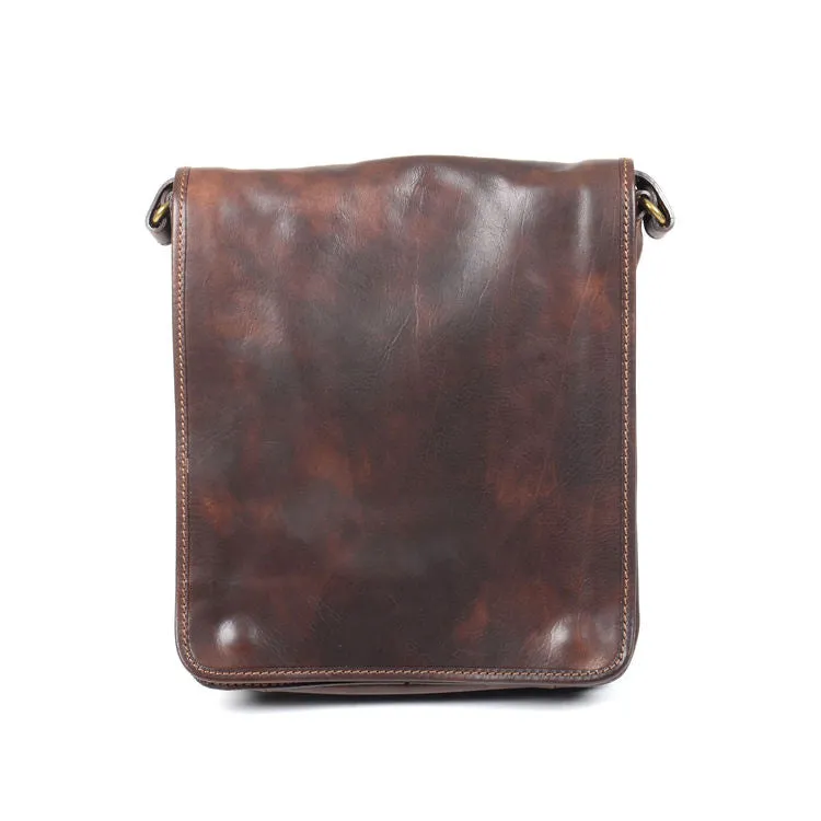 Delamore Mid Town Dark Brown Leather Shoulder Bag
