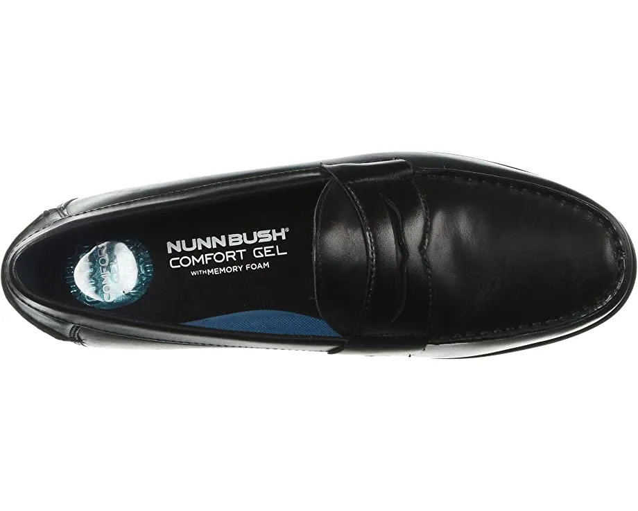 Drexel Moc Toe Penny Loafer with KORE Walking Comfort Technology Nunn Bush, black