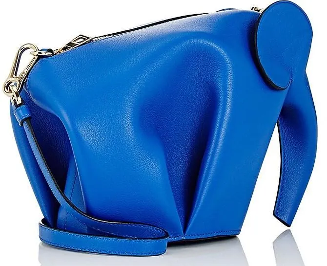 Elephant Mini Bag - Blue, Stone Blue, Turquoise, Brown