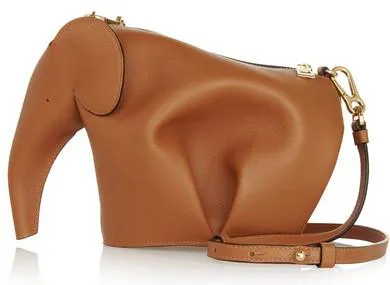 Elephant Mini Bag - Blue, Stone Blue, Turquoise, Brown