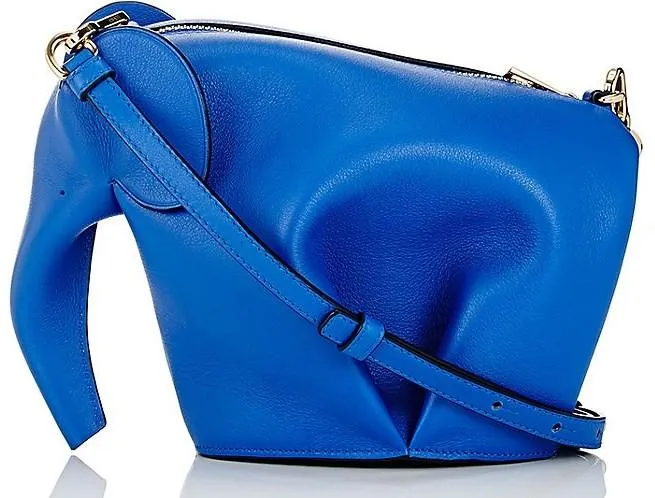 Elephant Mini Bag - Blue, Stone Blue, Turquoise, Brown