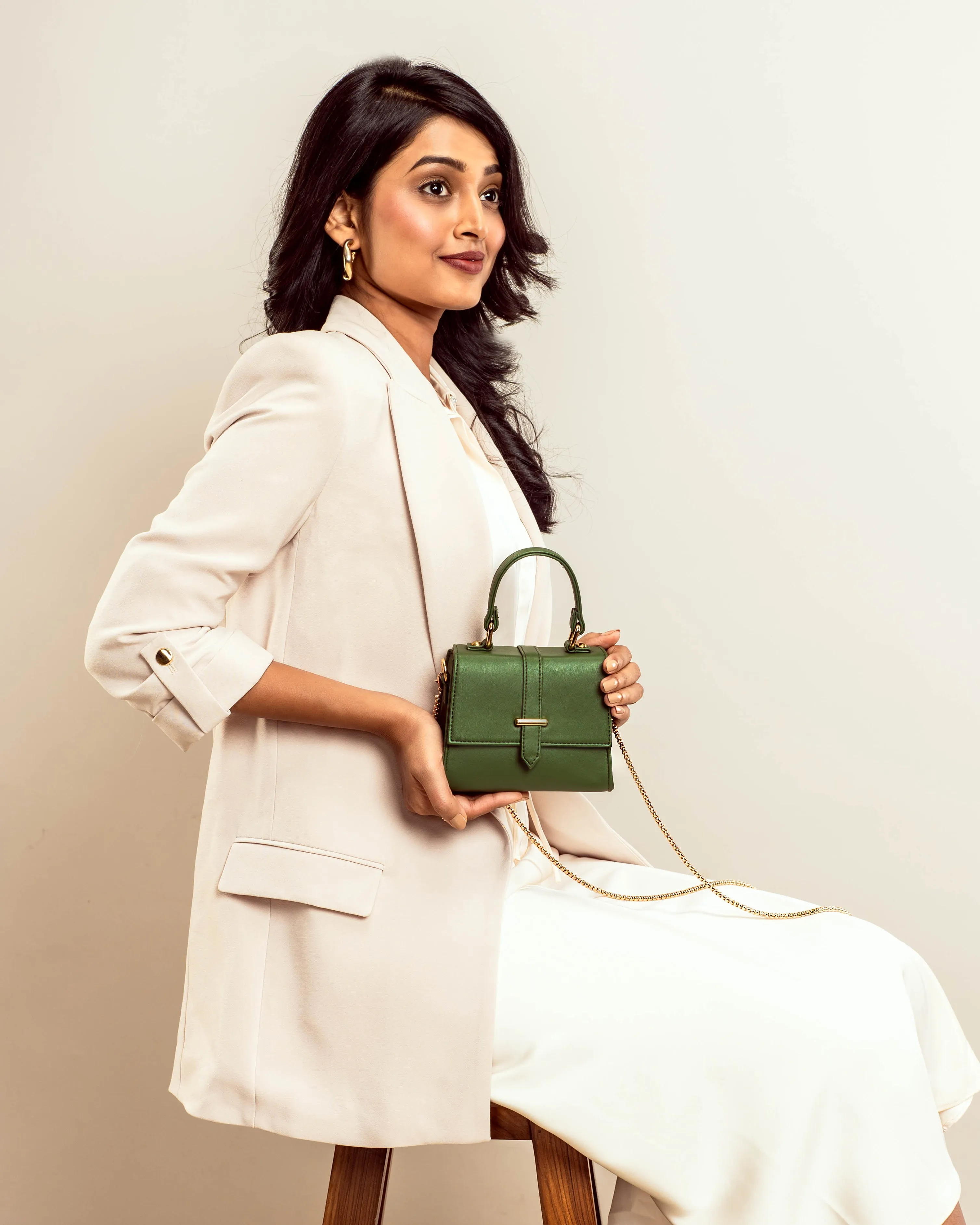Emerald Elegance Mini Sling bag