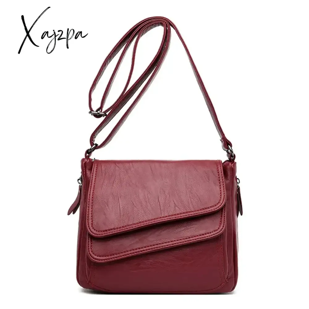 Fashion Soft Leather Shoulder Bags Luxury Women Handbags Designer Brand Casual Crossbody Bags For Women Sac a Main Female