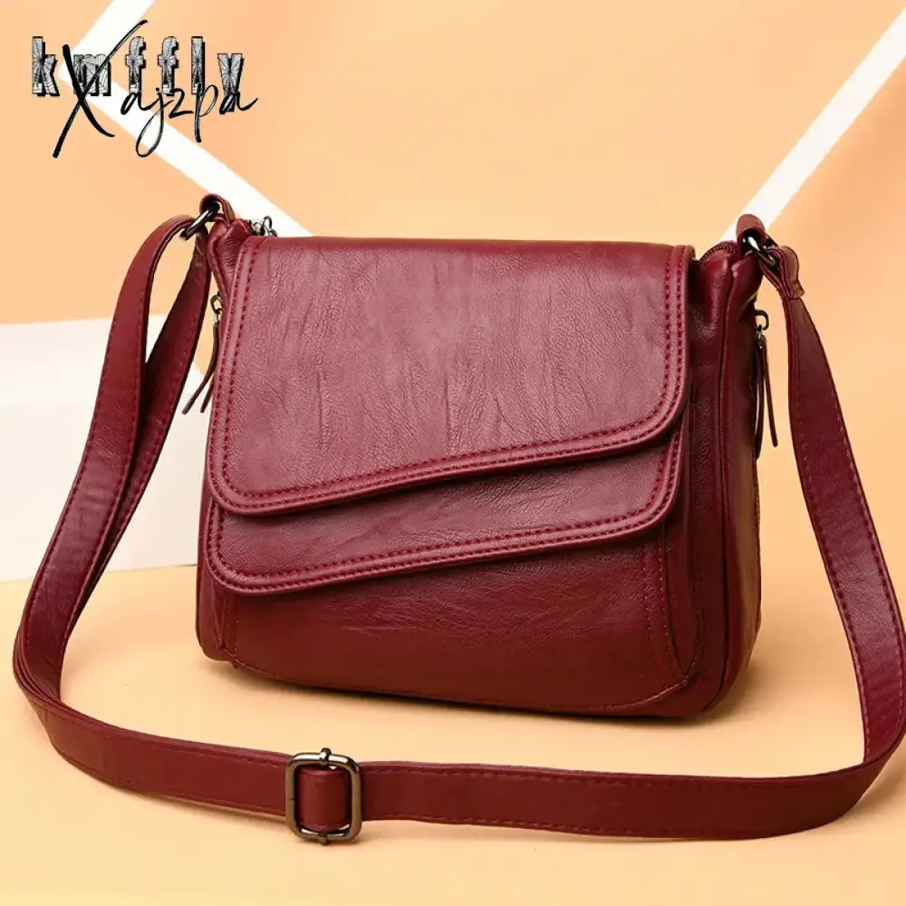 Fashion Soft Leather Shoulder Bags Luxury Women Handbags Designer Brand Casual Crossbody Bags For Women Sac a Main Female