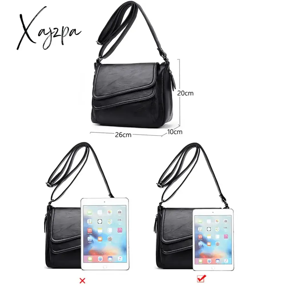 Fashion Soft Leather Shoulder Bags Luxury Women Handbags Designer Brand Casual Crossbody Bags For Women Sac a Main Female
