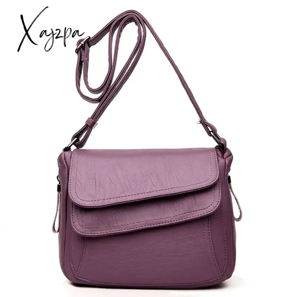 Fashion Soft Leather Shoulder Bags Luxury Women Handbags Designer Brand Casual Crossbody Bags For Women Sac a Main Female