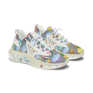 Flying Dinosaurs Women's Mesh Sneakers