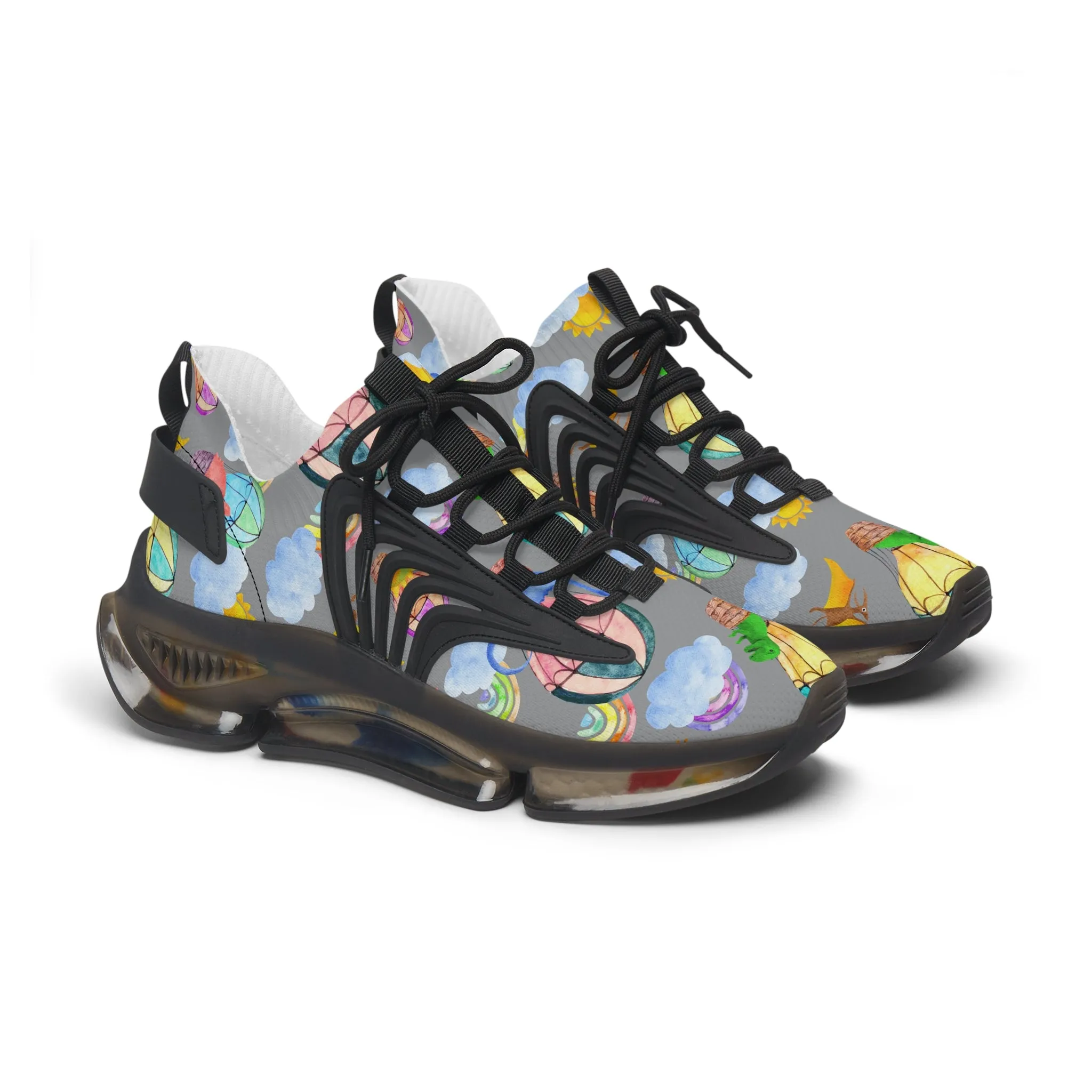 Flying Dinosaurs Women's Mesh Sneakers