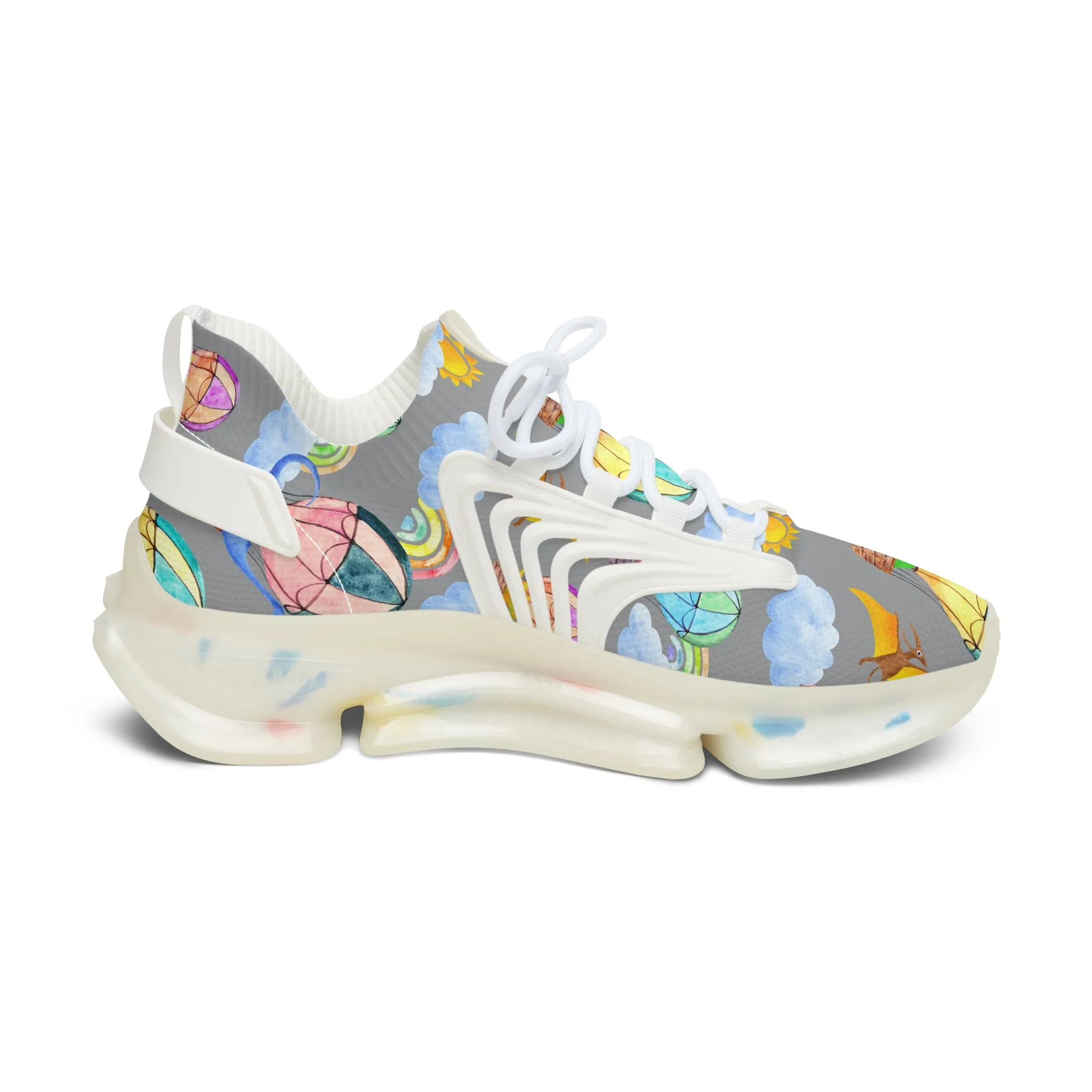 Flying Dinosaurs Women's Mesh Sneakers