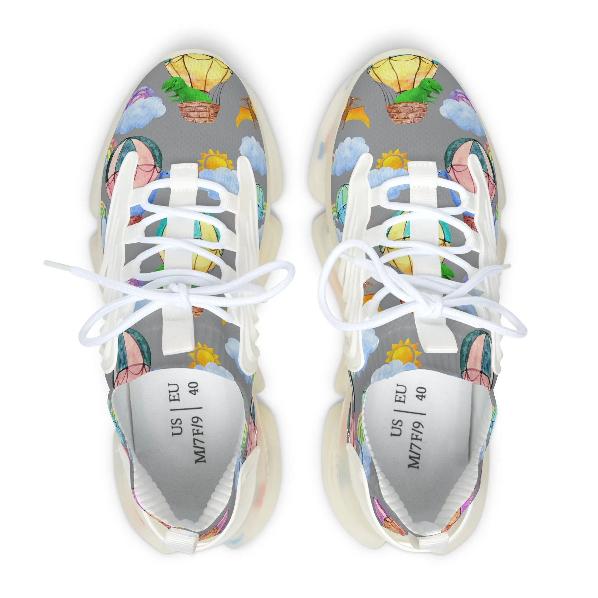 Flying Dinosaurs Women's Mesh Sneakers