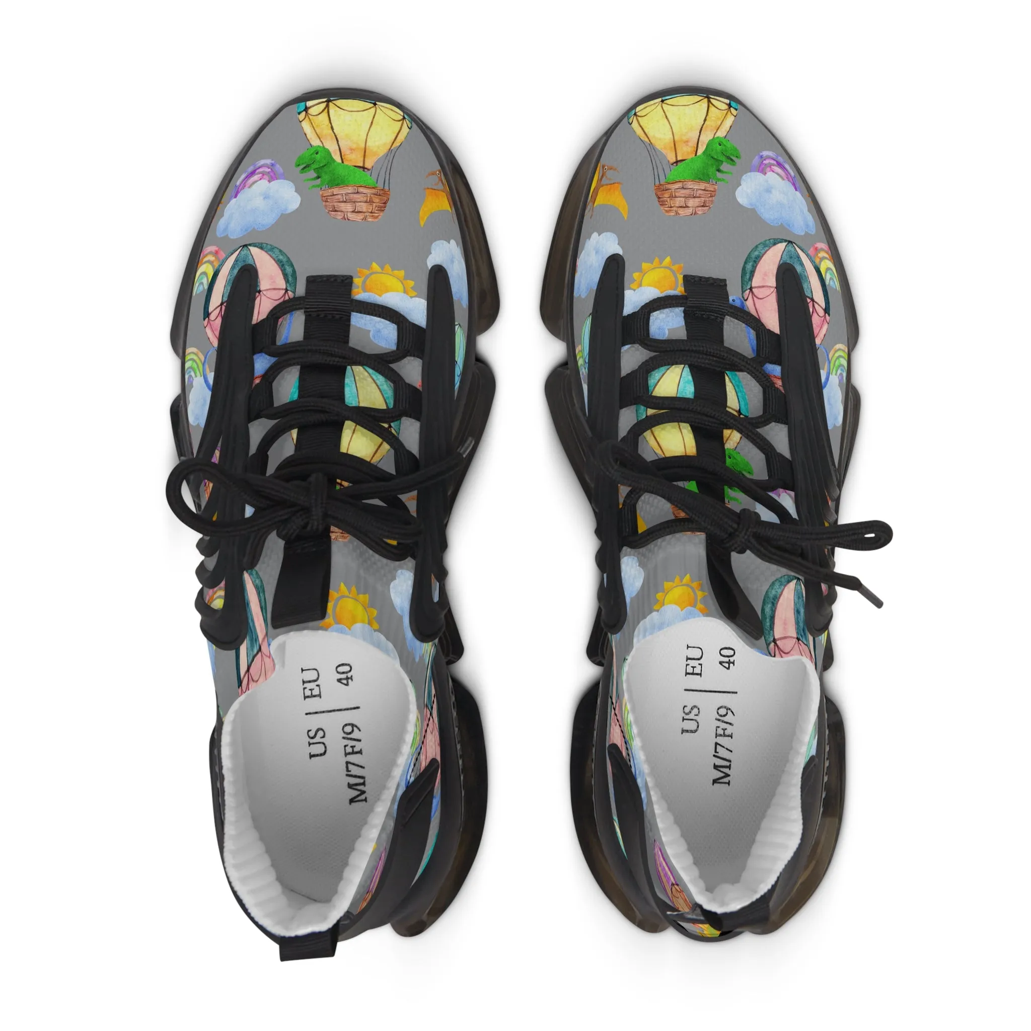 Flying Dinosaurs Women's Mesh Sneakers