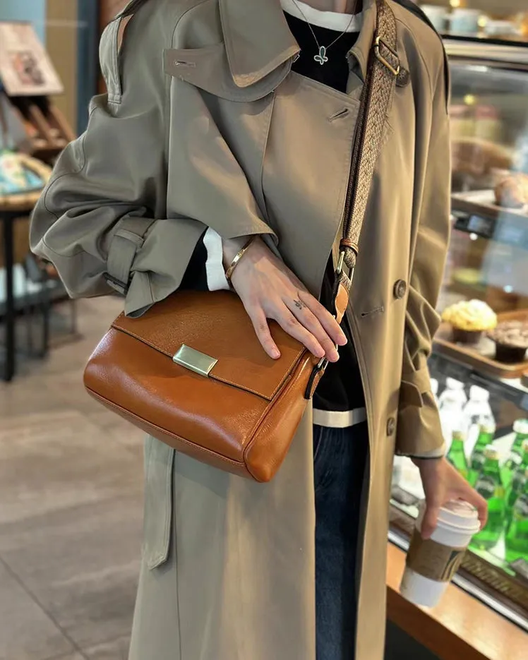 Genuine Leather Shoulder Crossbody Bag
