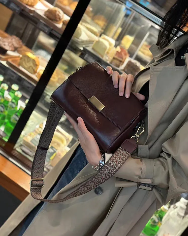 Genuine Leather Shoulder Crossbody Bag