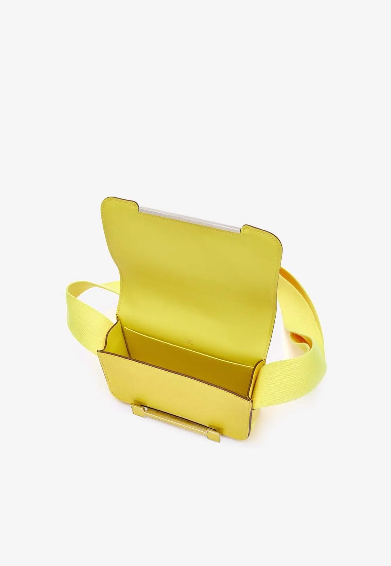 Geta Shoulder Bag in Jaune de Naples Chevre Leather with Palladium Hardware