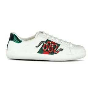 Gucci Ace Snake Logo Low Trainers