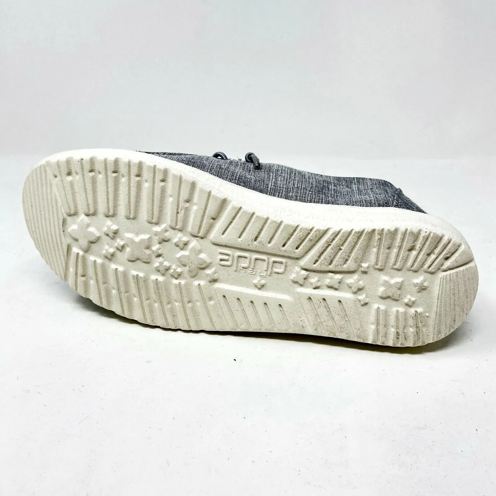 Hey Dude Wendy Linen Grey Youth Slip On Comfort Lightweight Loafer Shoes