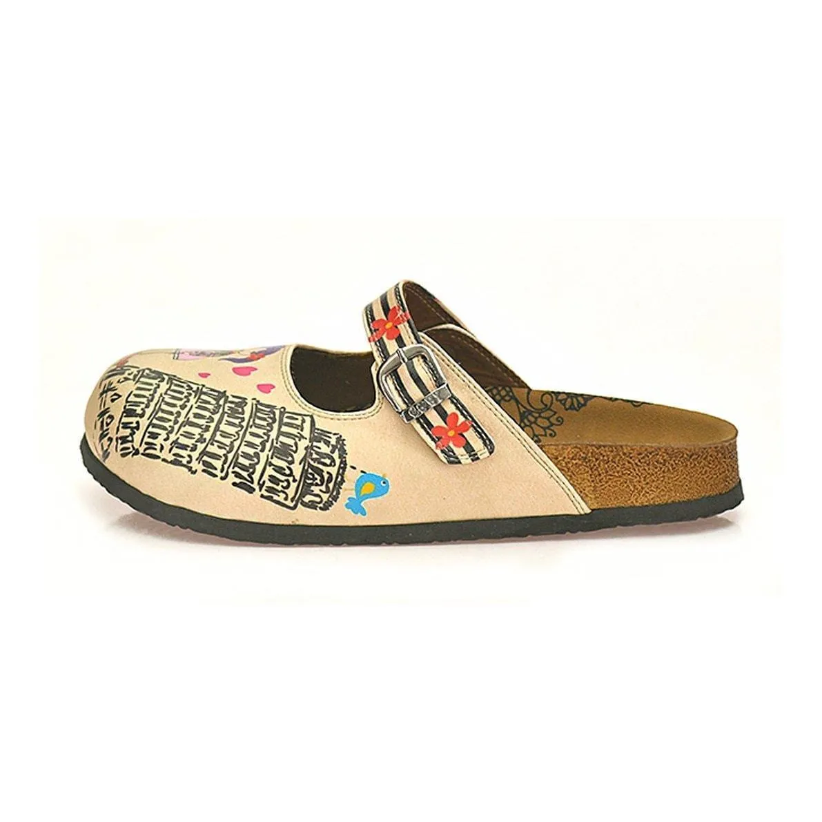 I Love Pisa Clogs CAL803