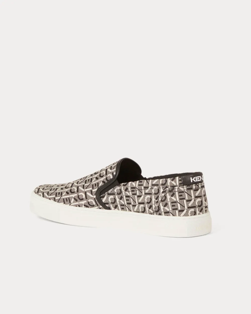K-Skate Monogram Laceless Black Slip On Sneakers