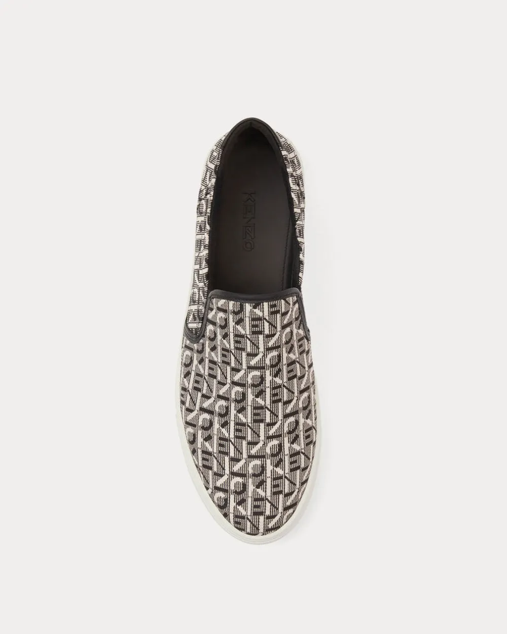 K-Skate Monogram Laceless Black Slip On Sneakers