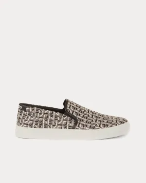 K-Skate Monogram Laceless Black Slip On Sneakers