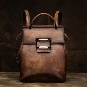 Ladies Leather Backpack Purse Rucksack Shoulder Handbags For Women