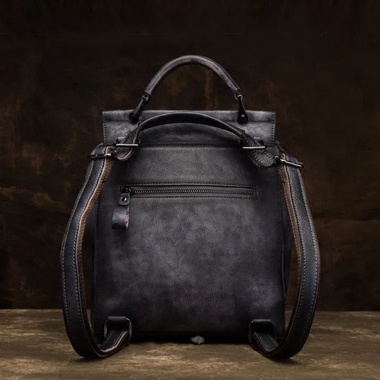Ladies Leather Backpack Purse Rucksack Shoulder Handbags For Women