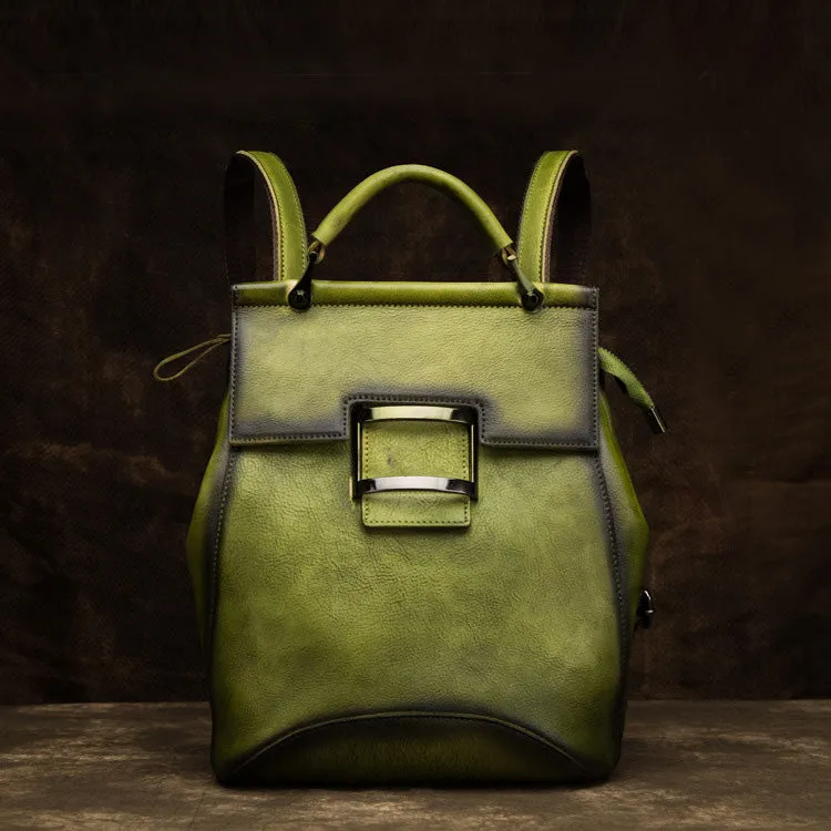 Ladies Leather Backpack Purse Rucksack Shoulder Handbags For Women