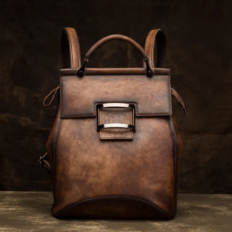 Ladies Leather Backpack Purse Rucksack Shoulder Handbags For Women