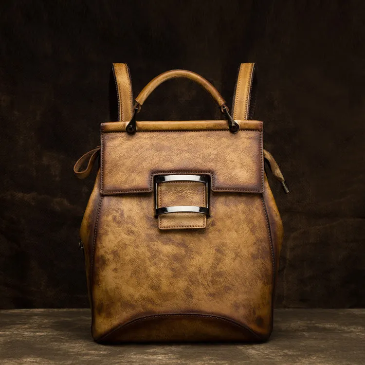 Ladies Leather Backpack Purse Rucksack Shoulder Handbags For Women
