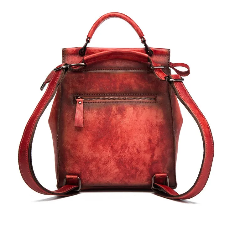 Ladies Leather Backpack Purse Rucksack Shoulder Handbags For Women